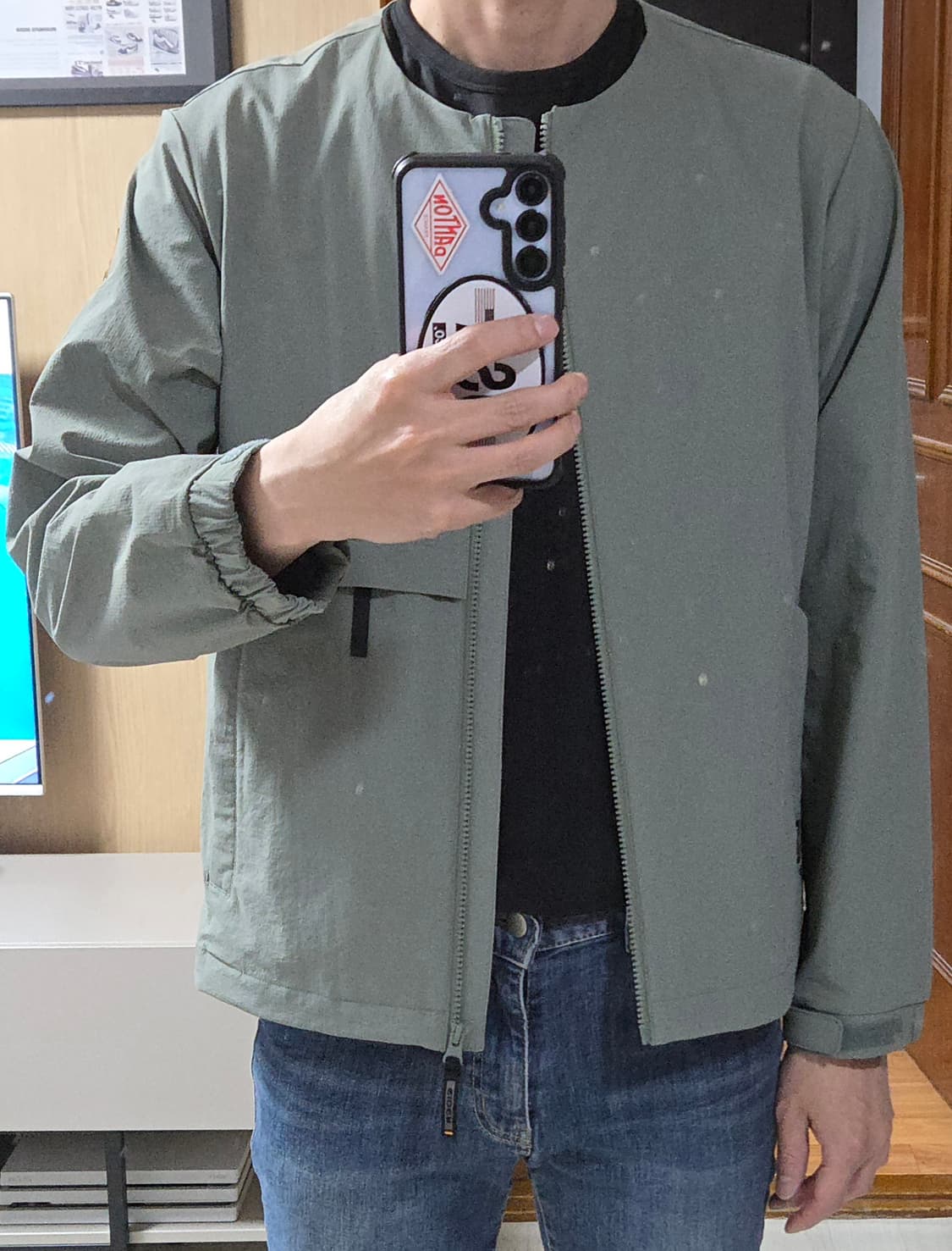 (착샷) 아이더 코듀라 우븐 라이너 가디건 상품이미지8