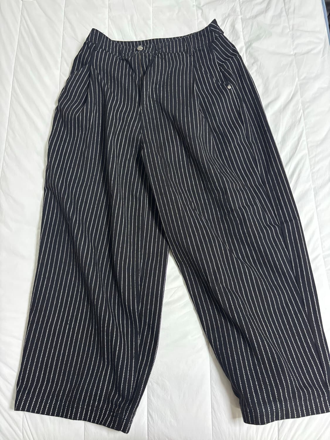 낫포너드 버클 와이드 팬츠 상품이미지1