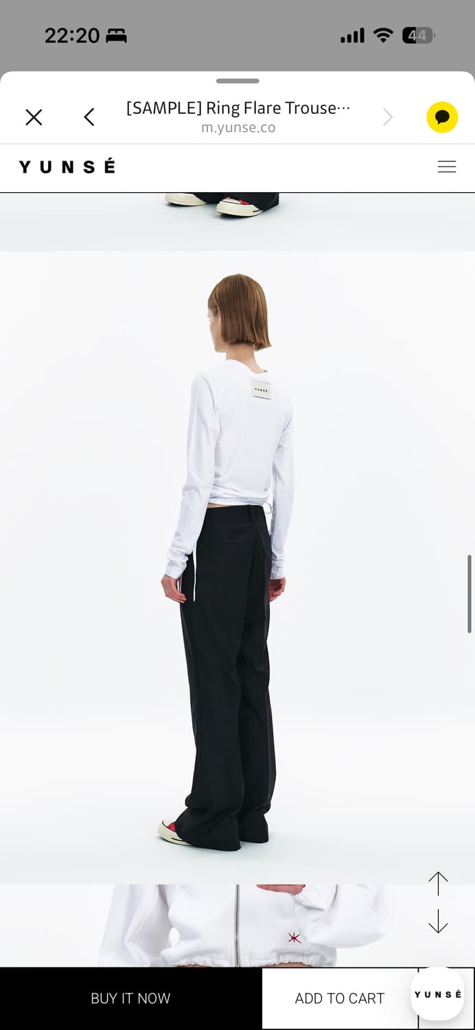 윤세 슬랙스 차콜색 상품이미지3