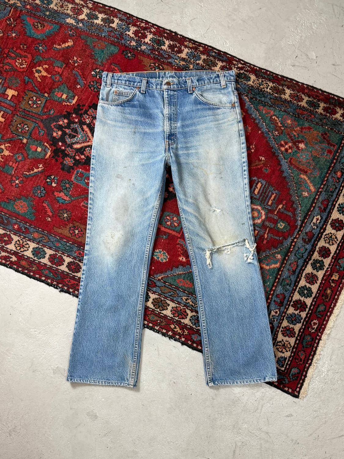 90's USA Made 빈티지 리바이스 517 오렌지탭 부츠컷 상품이미지2