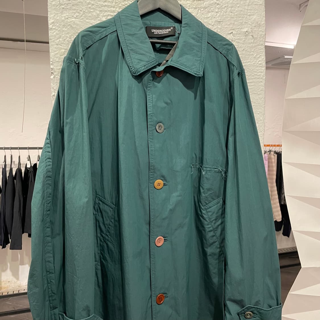 언더커버 버튼 디테일 코트 상품이미지2
