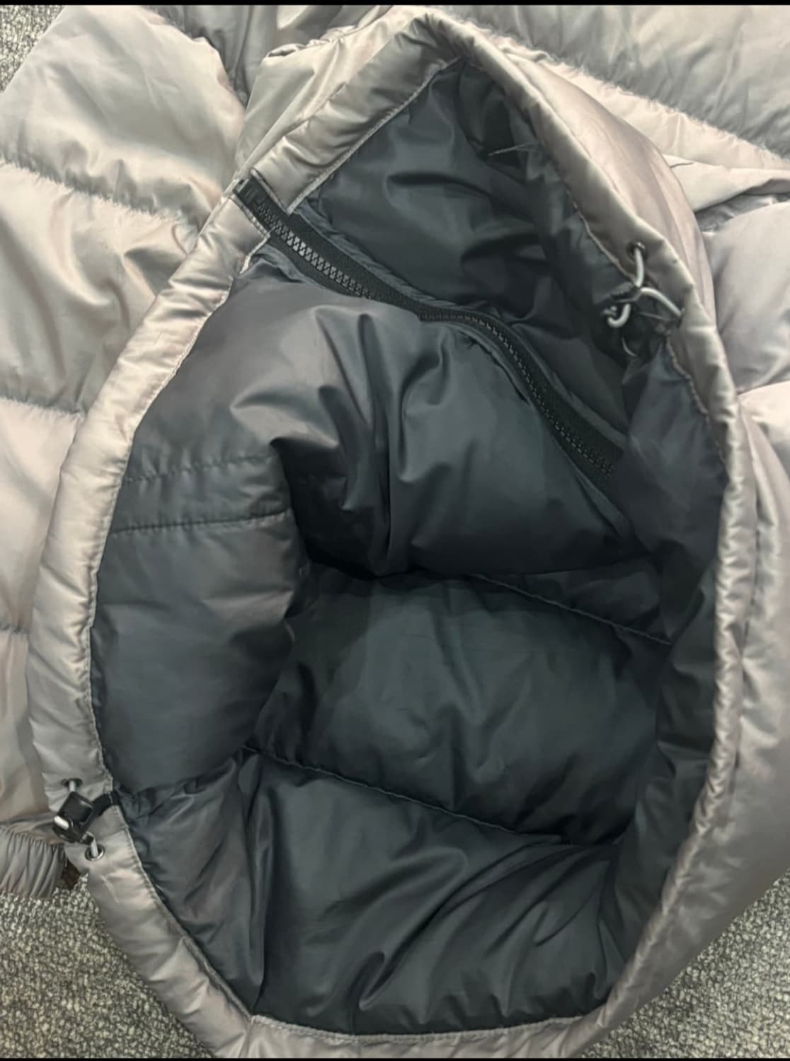 퍼스트다운 그레이 패딩 100 상품이미지5