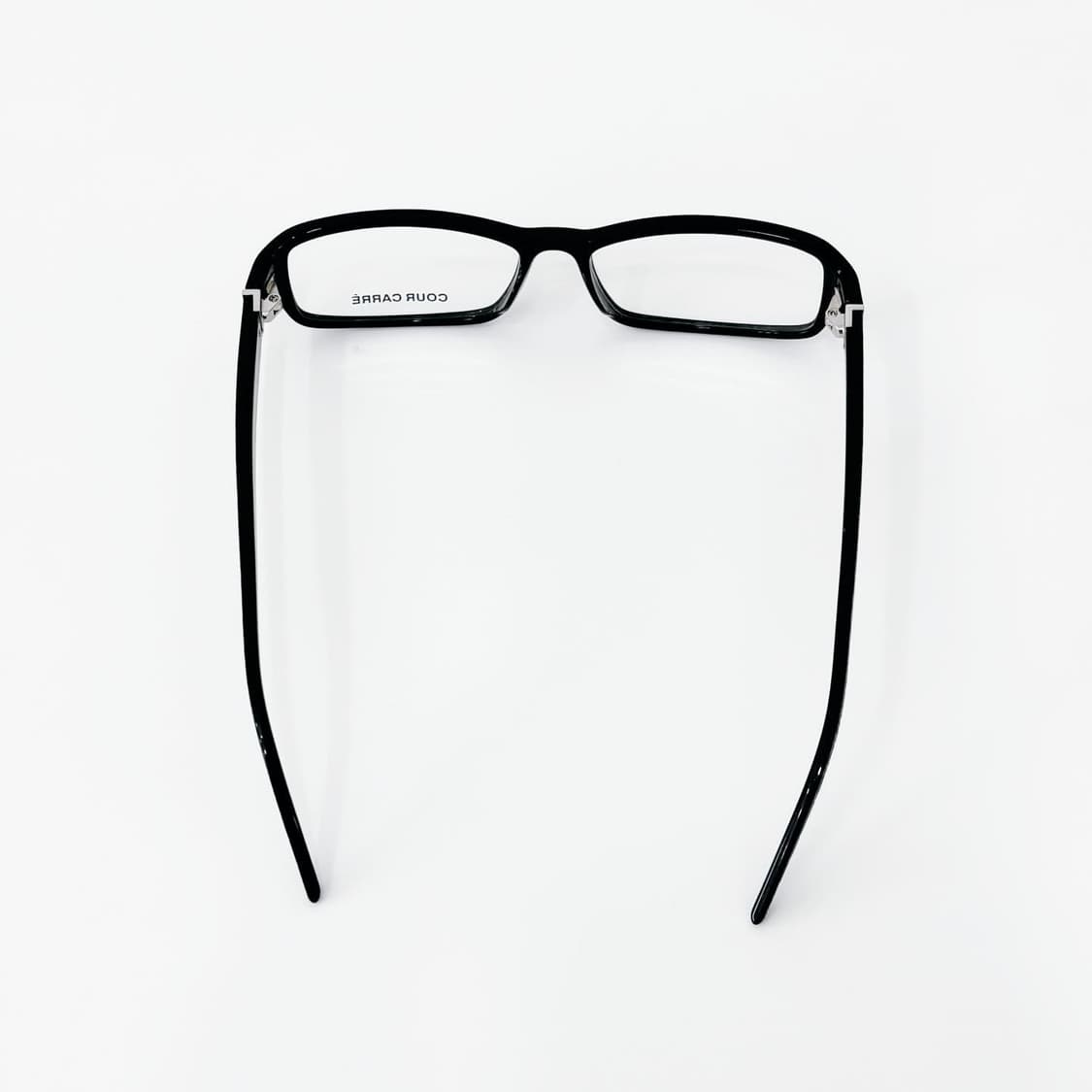 COUR CARRE 블랙 뿔테 데드스탁 빈티지안경 상품이미지4