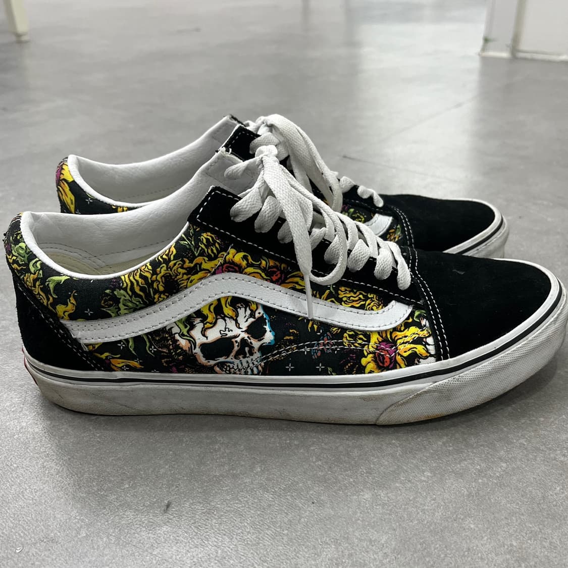 반스 올드스쿨 스컬 그래픽 스니커즈 신발 상품이미지3