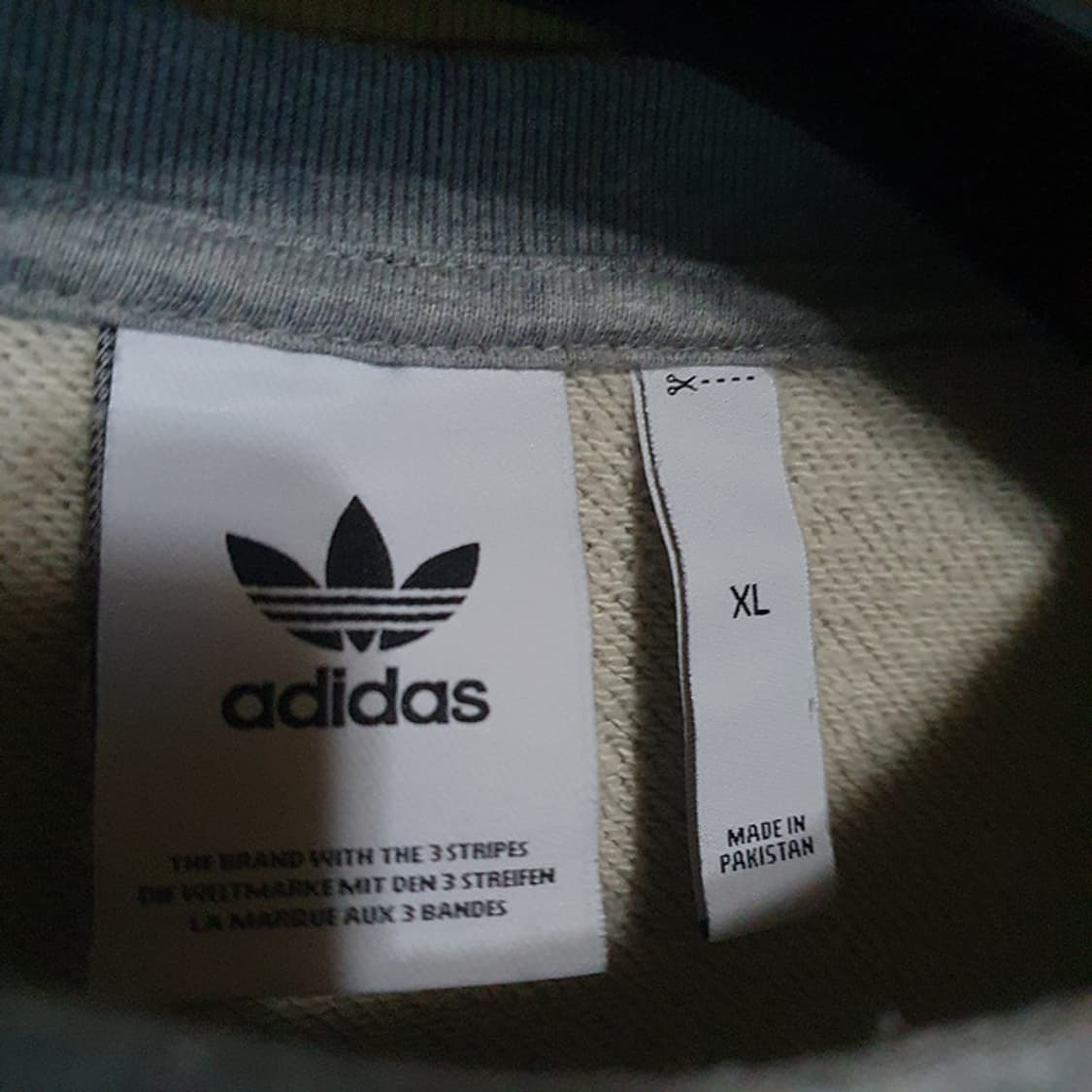 아디다스 회색 맨투맨 티셔츠XL 상품이미지3