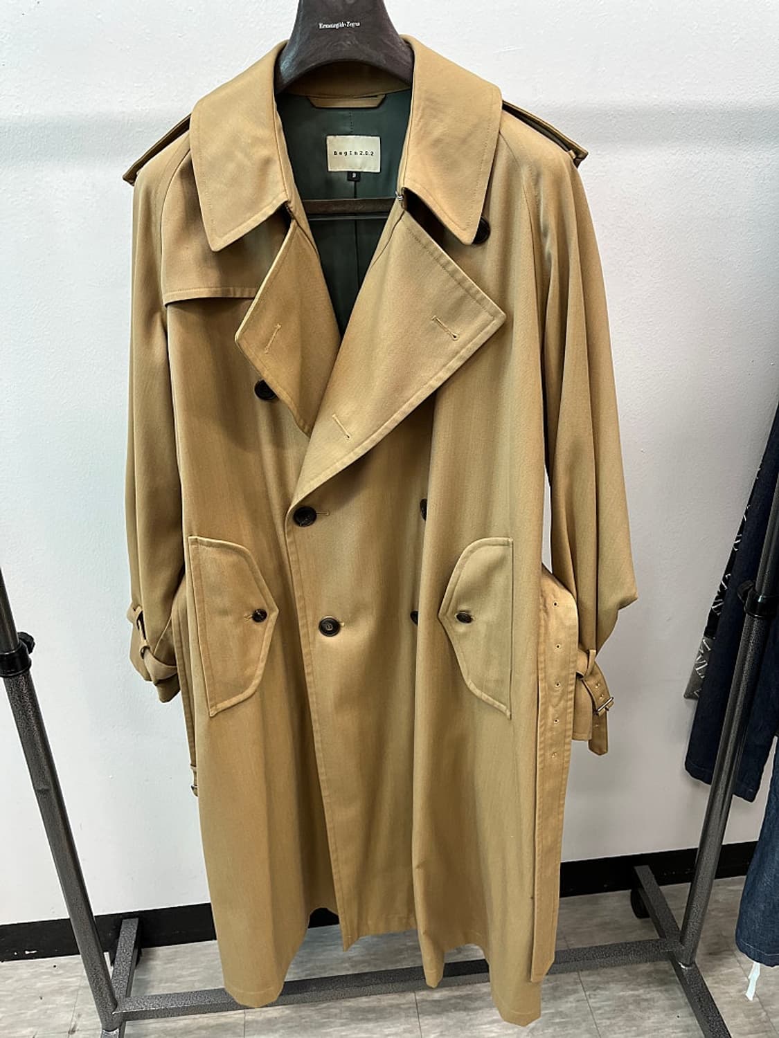 110) 비긴202 울 개버딘 트렌치코트  상품이미지3
