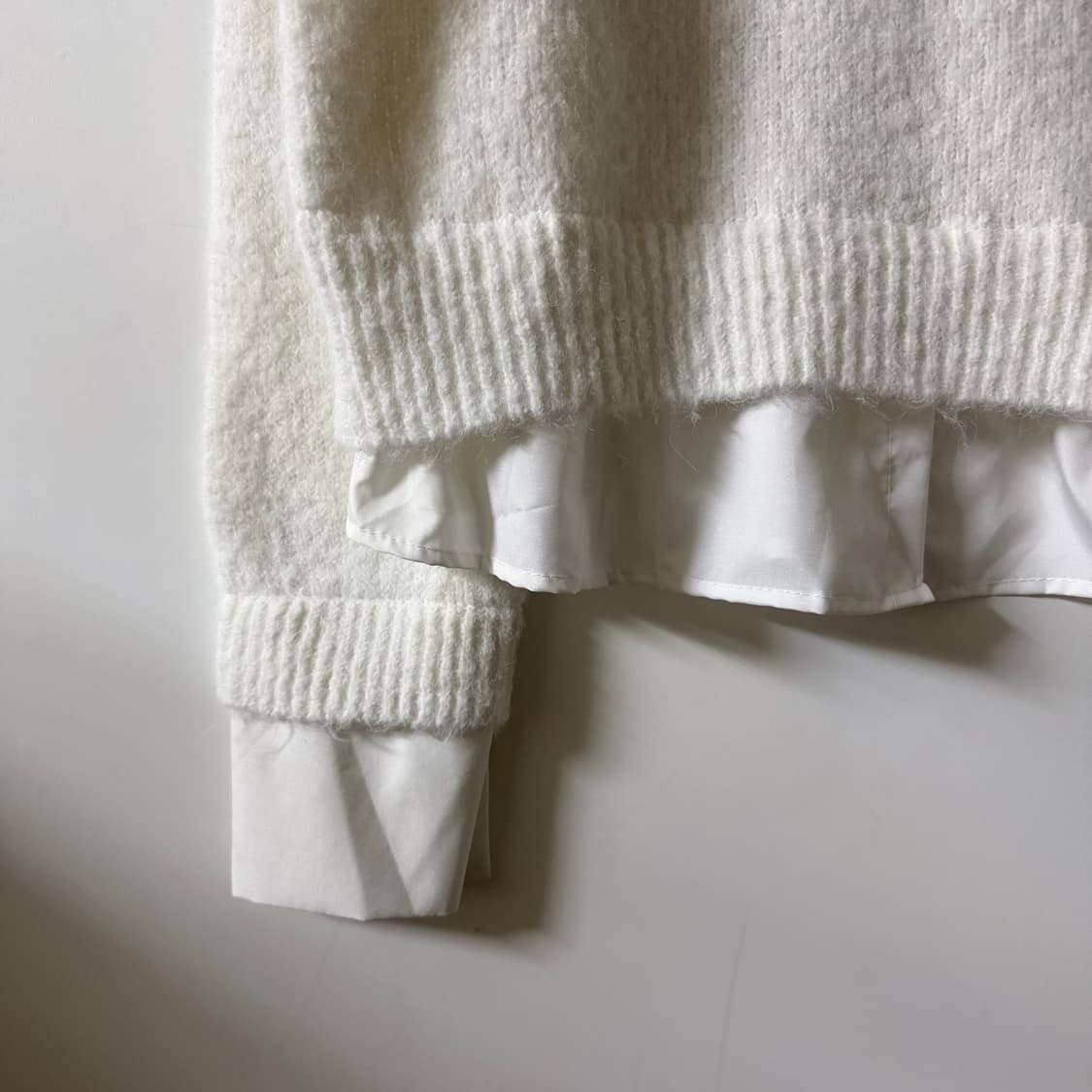 새상품 여자 셔츠 레이어드 니트 상품이미지3