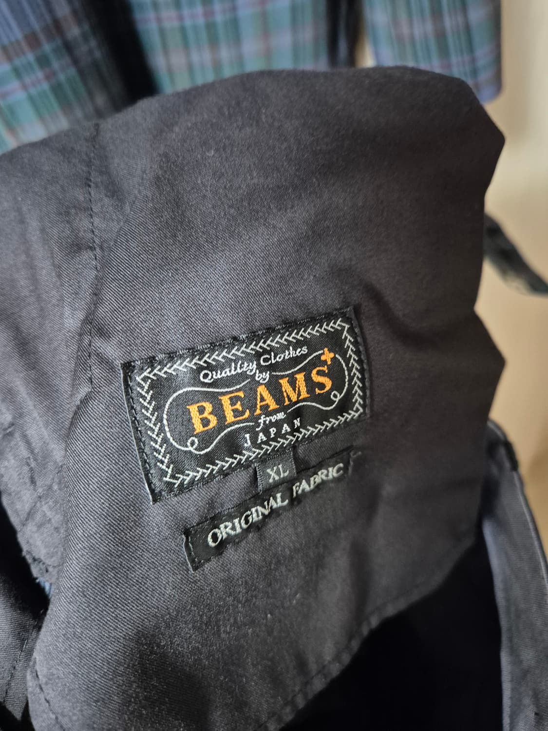 BEAMS 빔즈 플러스 블랙와치 자켓 셋업 슈트세트 XL 상품이미지8