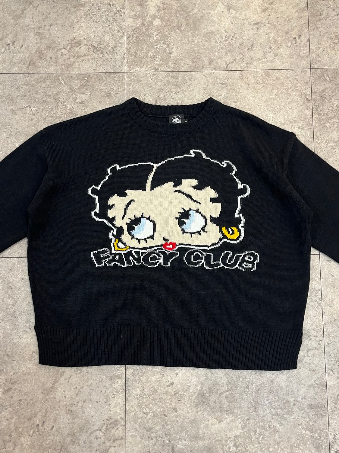 네스티 팬시 클럽 베티붑 니트 블랙 S #csz3261 상품이미지4