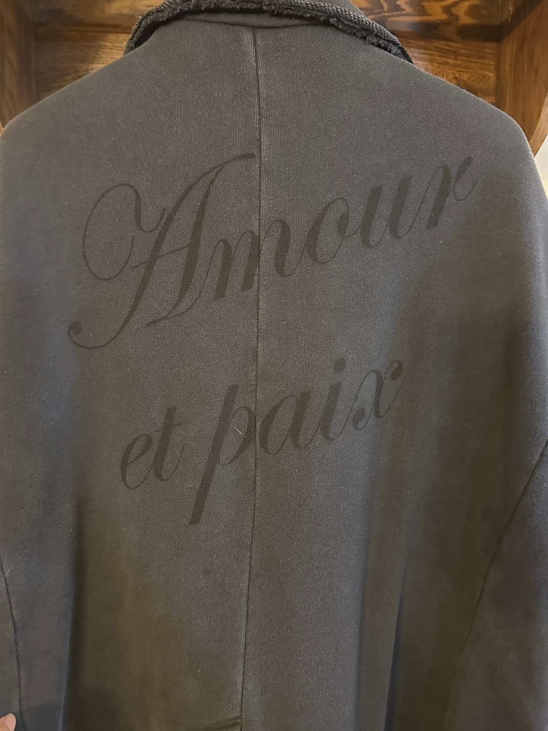 (새상품) 넘버프로젝트 레터링 디테일 저지 자켓 (M) 상품이미지4