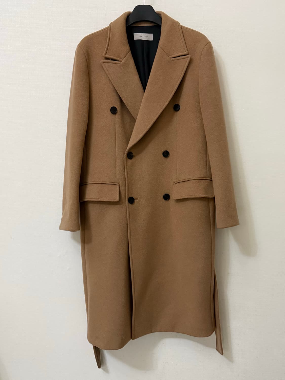 토니웩 크루도 캐시미어 더블 벨티트 코트 XL 상품이미지2