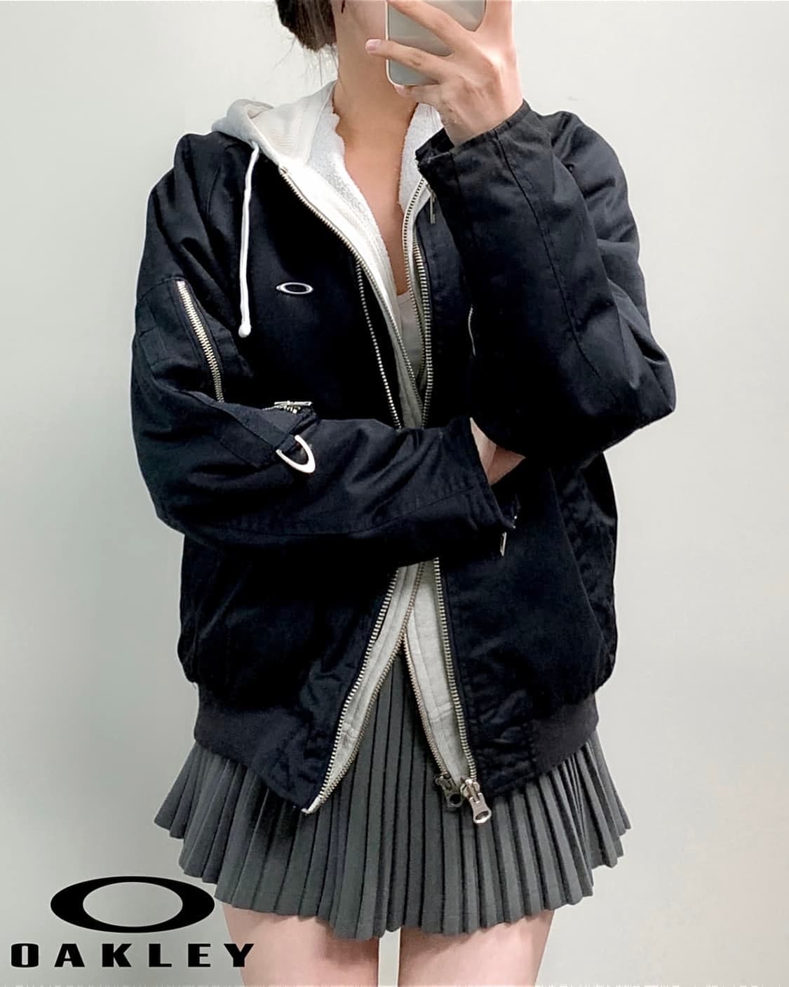 오클리 리버시블 양면 ma-1 항공점퍼 봄버 블루종 M 95 나일론 워크 상품이미지3