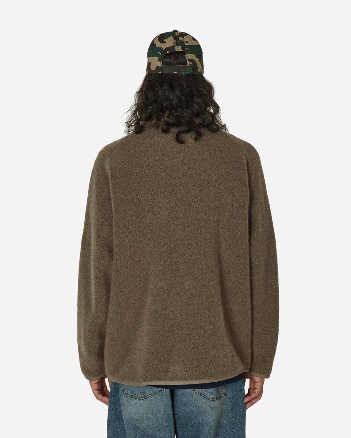 카브엠트 울 보아 플리스 집업 재킷 카키 브라운 상품이미지4