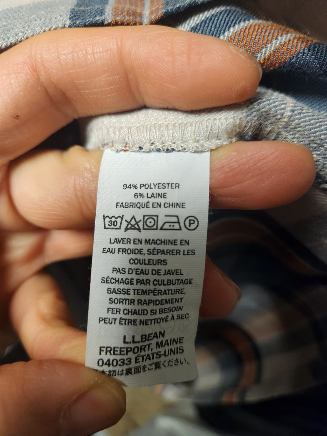 L.L.Bean(엘엘빈) 체크 워크 셔츠 L 상품이미지3