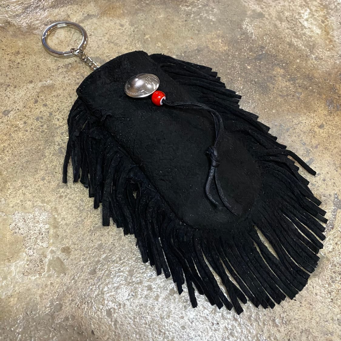 사슴가죽 스웨이드 프린지 키링 파우치 상품이미지3