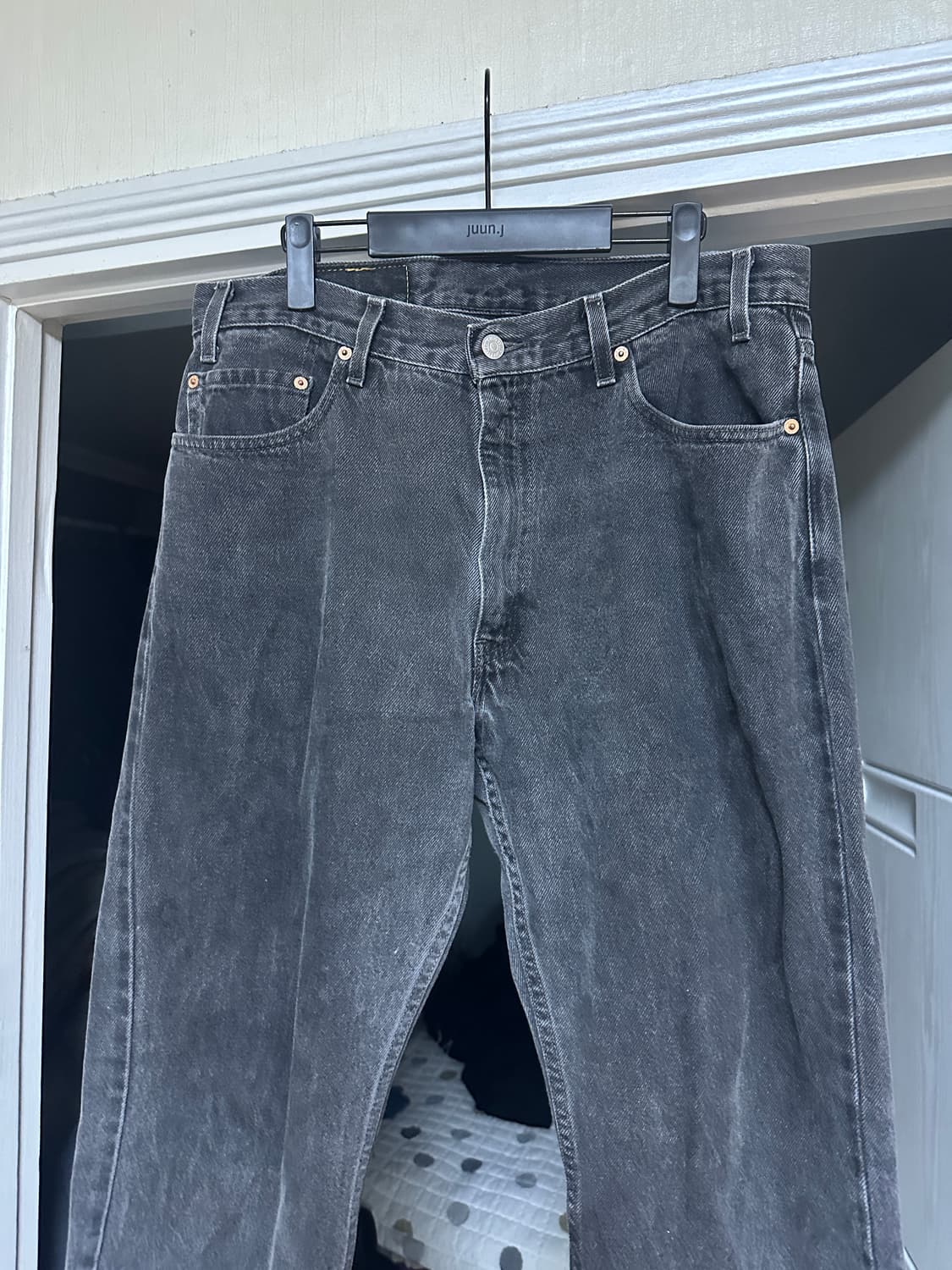 [36X32] 90s 빈티지 리바이스 505 흑청 상품이미지2