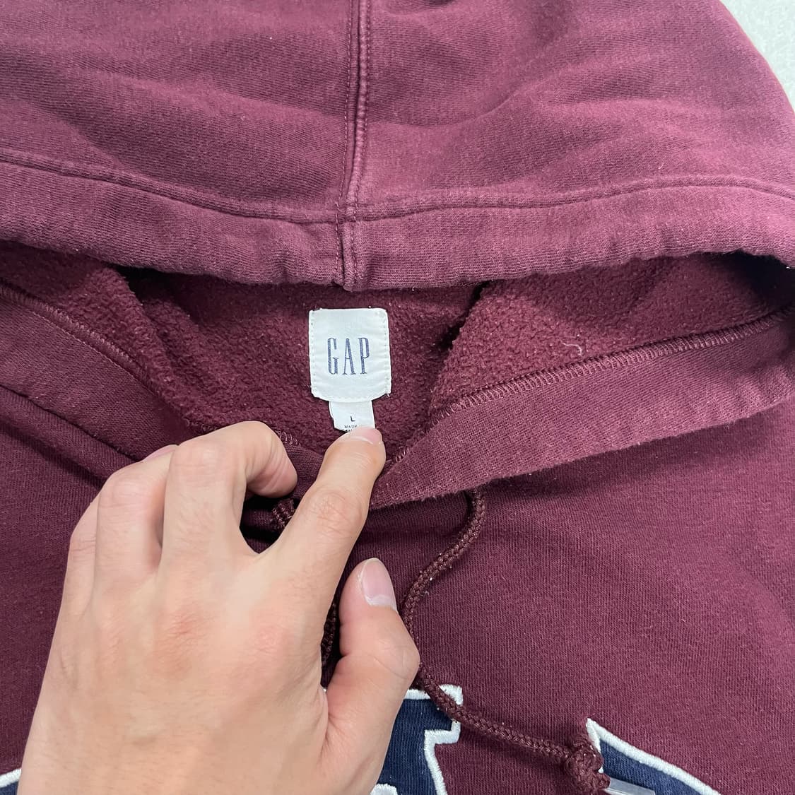 Gap burgundy hoodie 상품이미지6