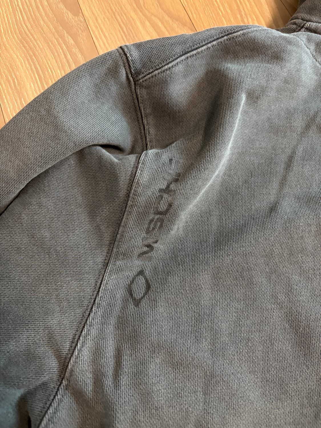 RHOMBUS SIDE BUTTON UP HOODIE-WASHED  상품이미지6