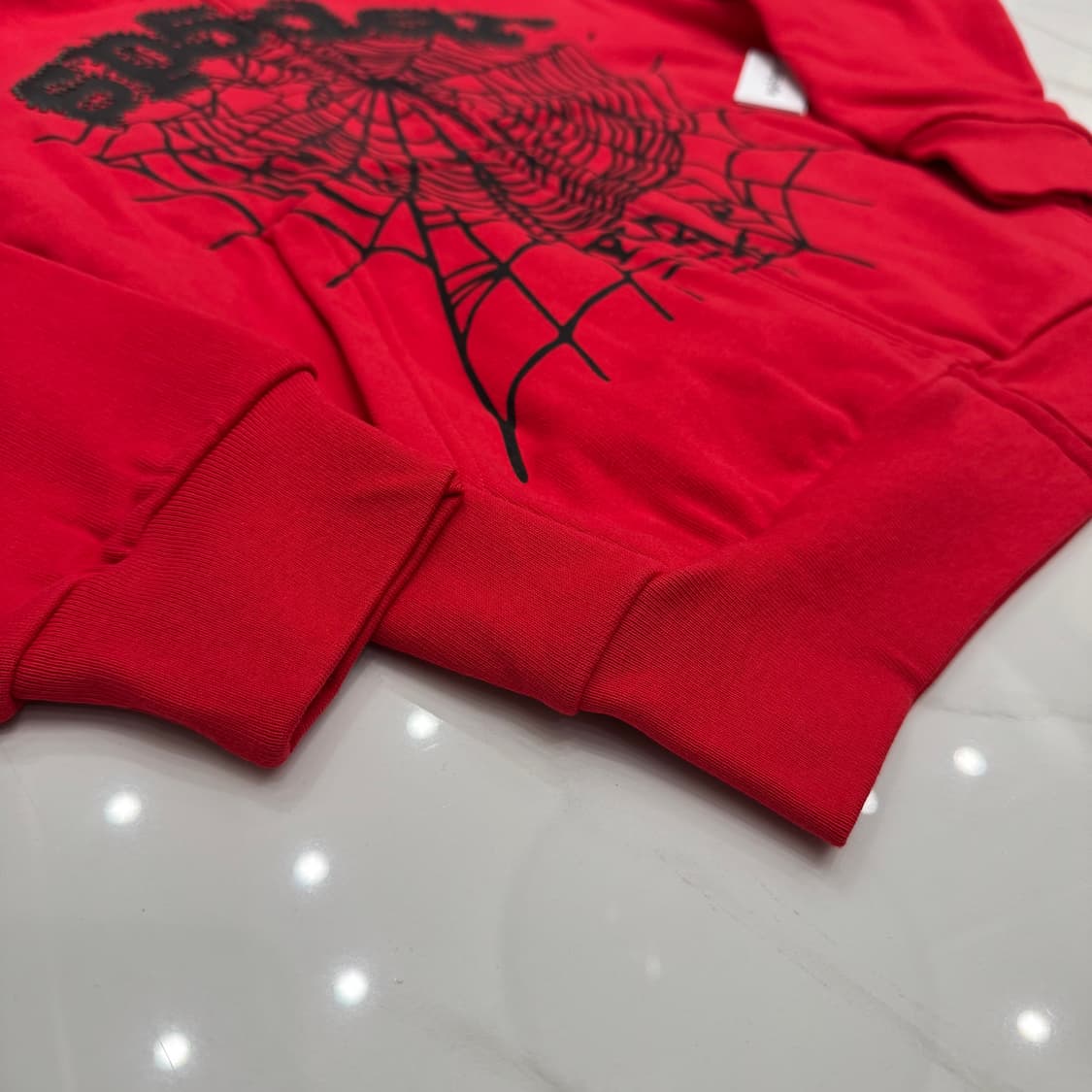 Sp5der 스파이더 후드집업 레드 상품이미지3