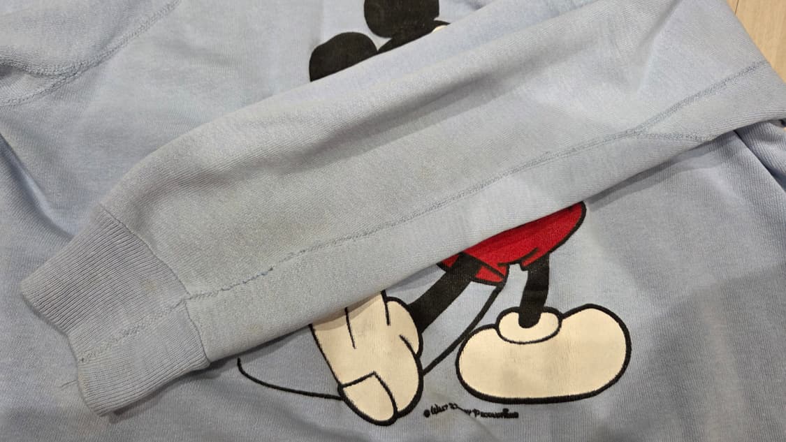 80s 미키마우스 하늘색 맨투맨 상품이미지6