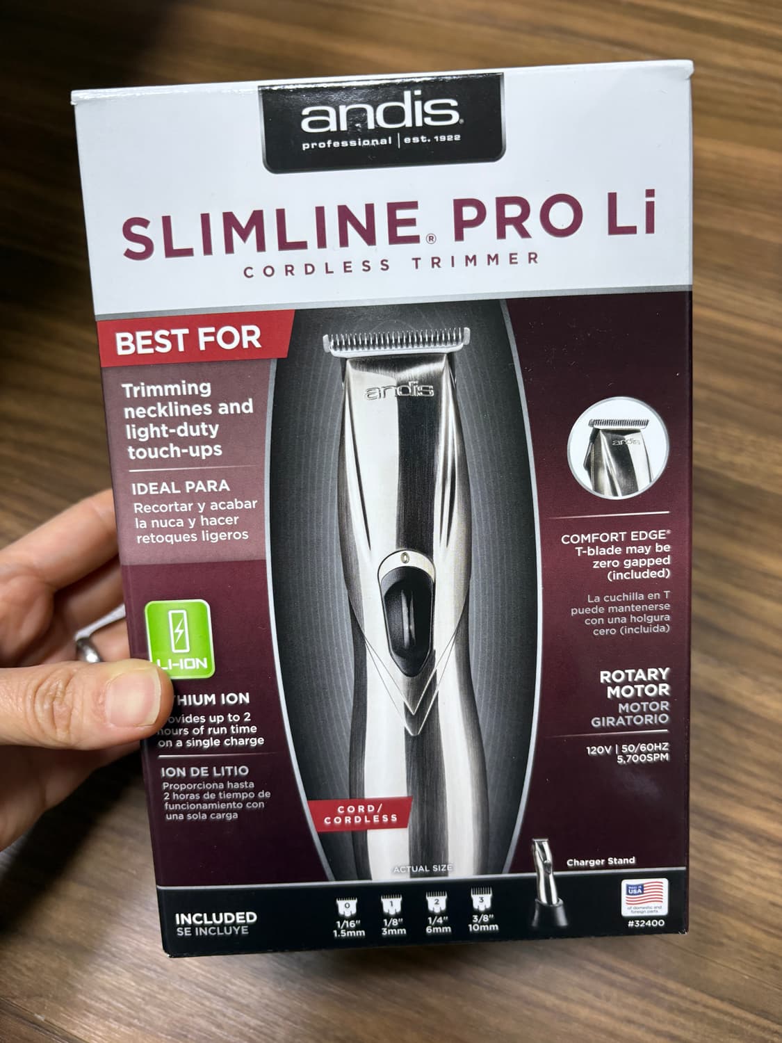 앤디스 슬림라인 프로 Li 무선 수염 트리머 상품이미지1