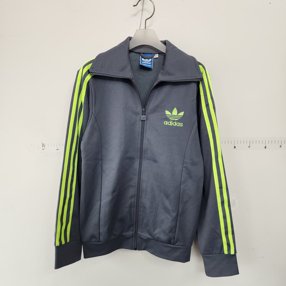 아디다스 삼선 트랙탑 그레이/형광 라인 상품이미지1
