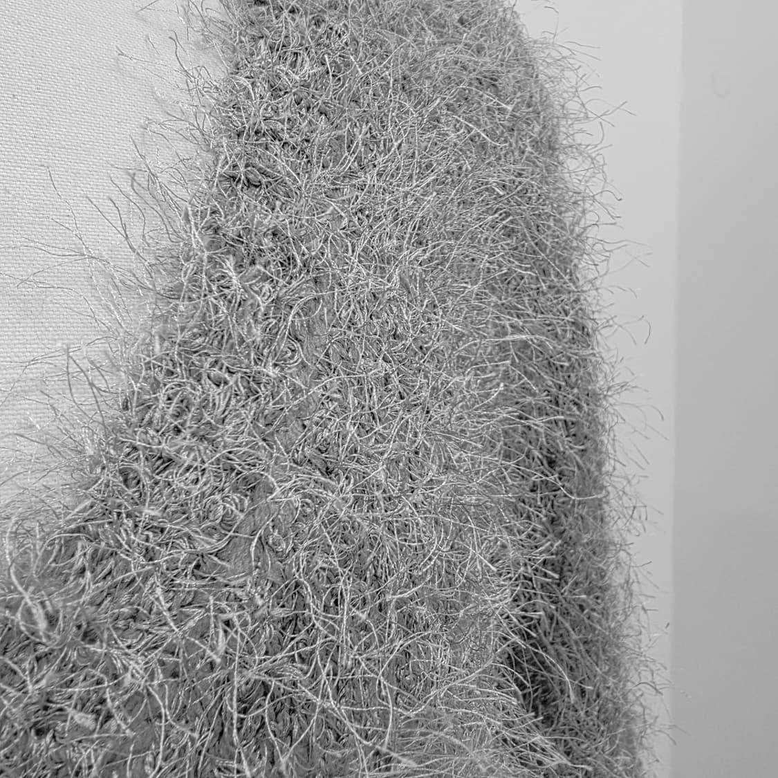 실버그레이 헤어리 브이넥 크롭 가디건 상품이미지7