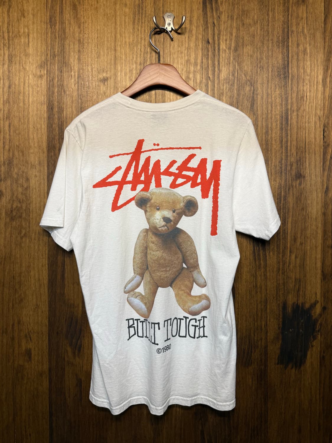 Stussy Bear Printed T-Shirt 상품이미지2