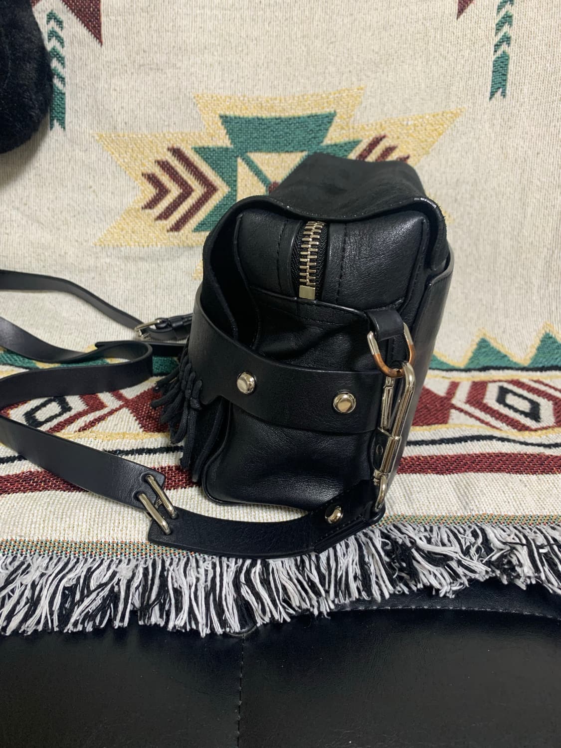 3.1 PHILLIP LIM 필립림 블랙레더/스웨이드 크로스백 상품이미지3