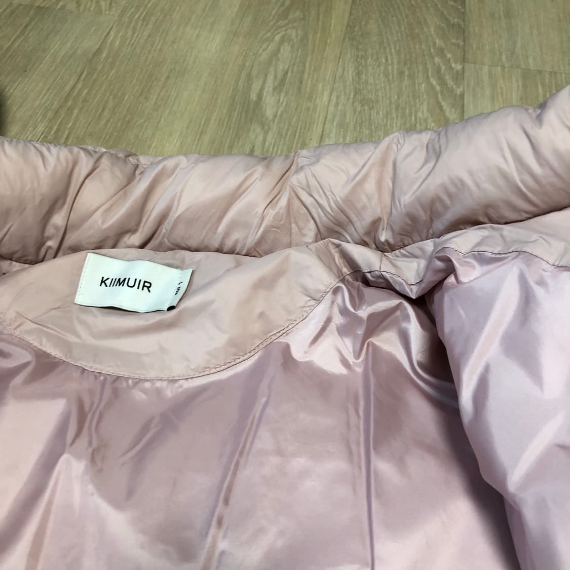 (L) 키뮤어 KIIMUIR 덕다운 벌룬 플라켓 다운 점퍼 패딩 핑크 상품이미지7