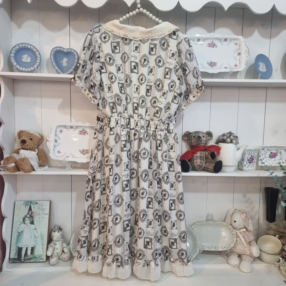 엑시즈팜 디즈니 앨리스 초코브라운 프린트 원피스 상품이미지8