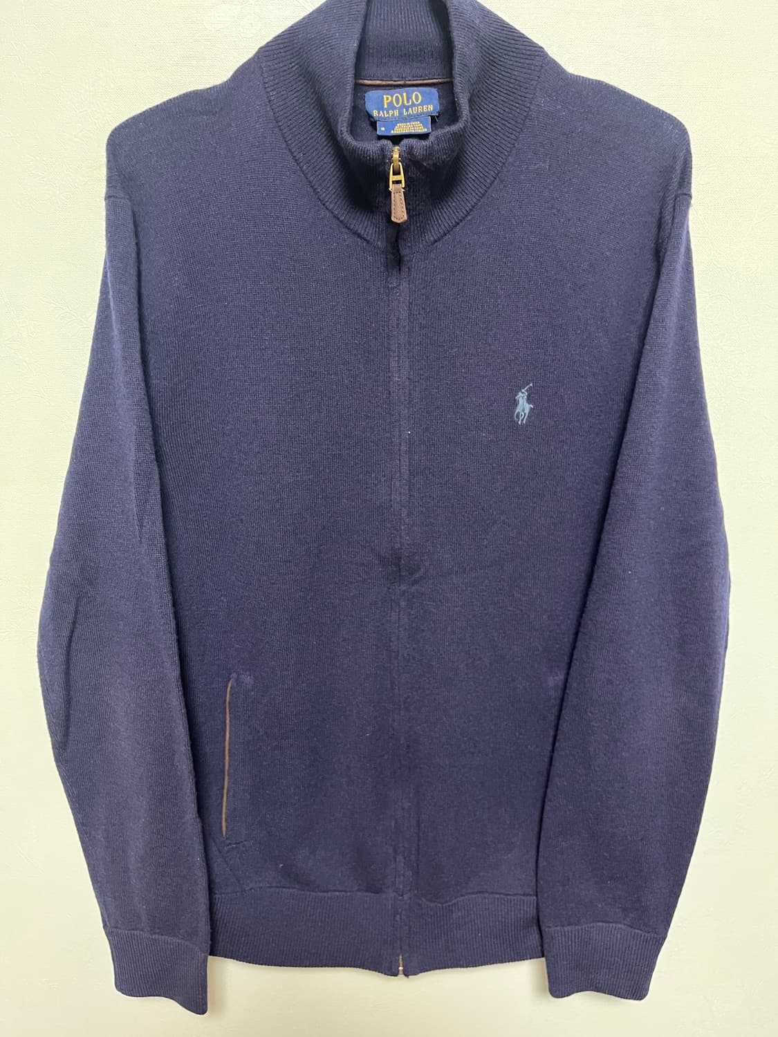 폴로 랄프로렌 네이비  울니트 집업 상품이미지1