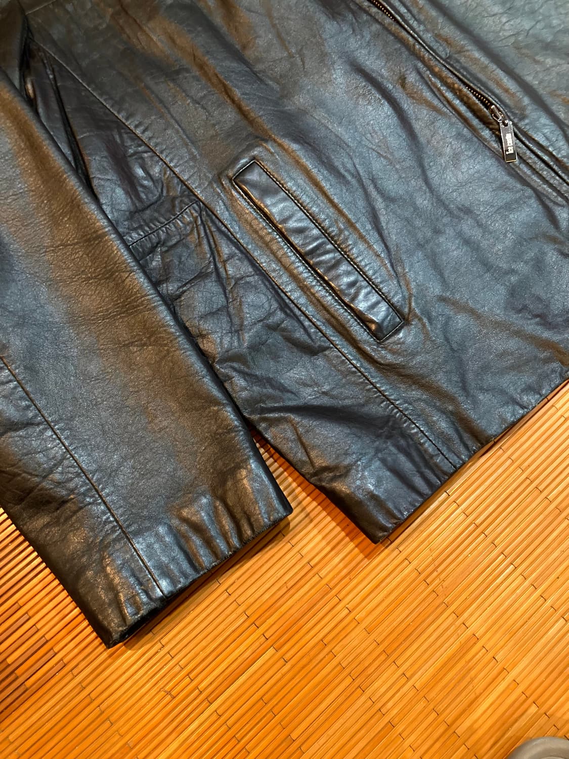 램스킨 레더 블루종 상품이미지6