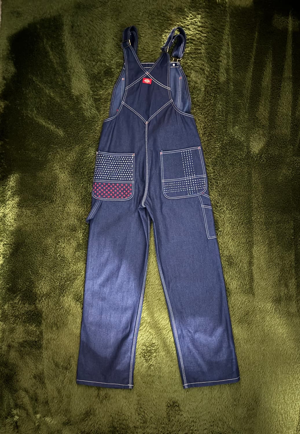 [30X30] 디키즈 재패니즈 사시코 커스텀 오버롤 인디고 상품이미지7