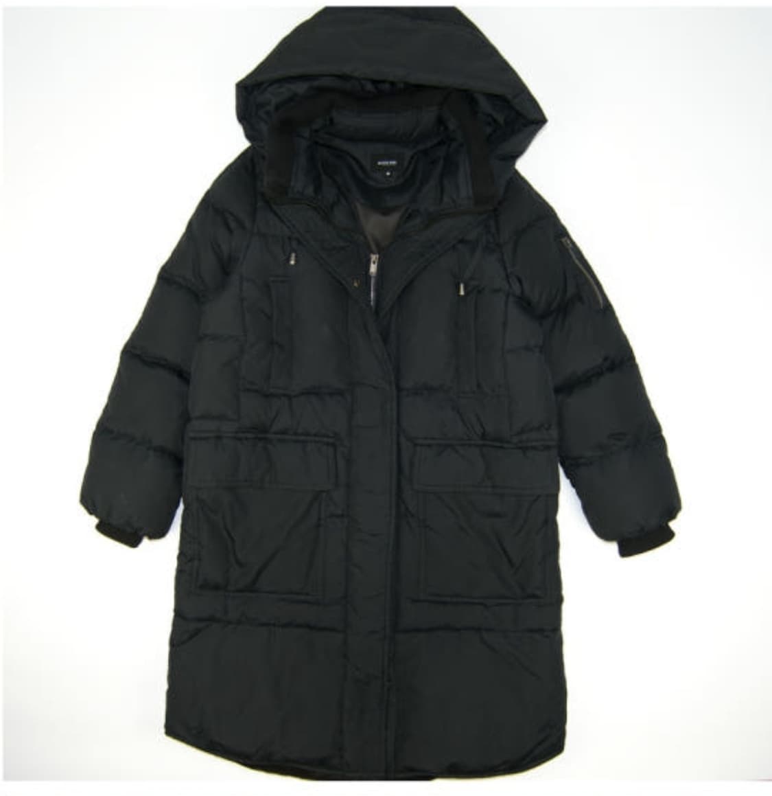 보니알렉스 폴리 후드 덕다운 롱패딩 블랙 (55) 상품이미지1
