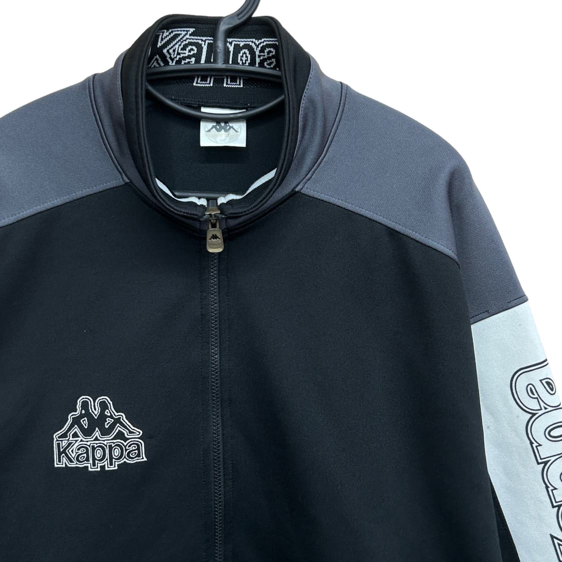 카파 블랙 그레이 백로고 져지 XL 상품이미지6