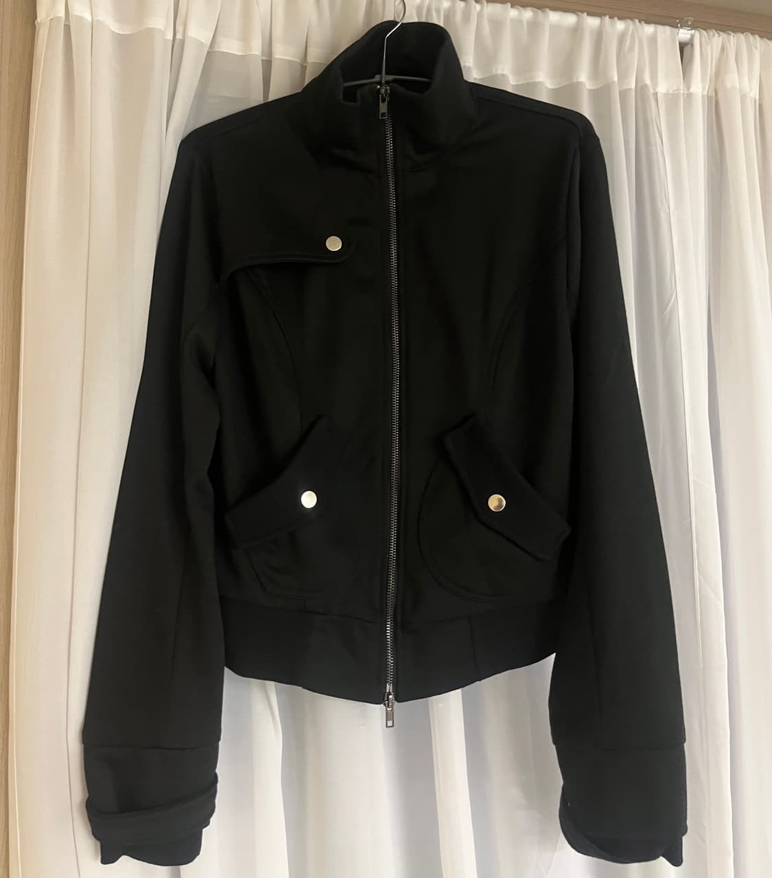 투웨이 집업자켓 블랙 상품이미지8