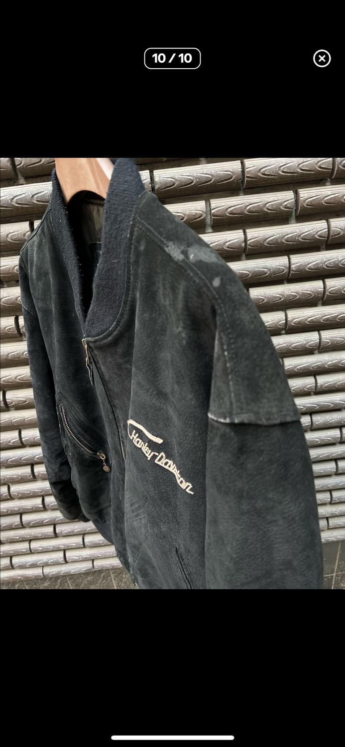 90s 할리데이비슨 스웨이드 가죽 라이더자켓  상품이미지10