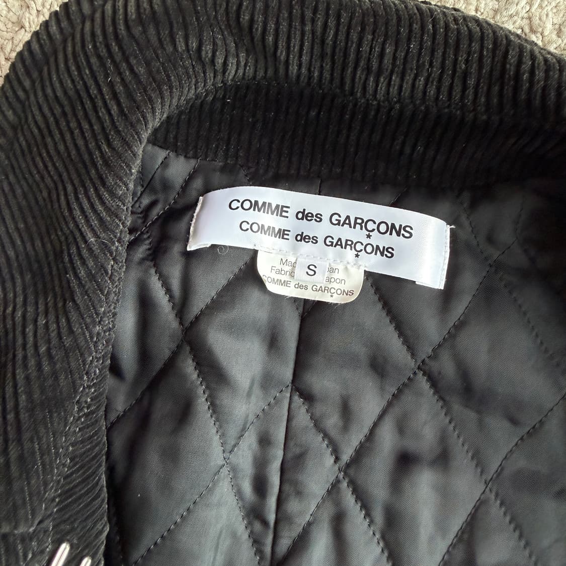 꼼데가르송 피코트 코듀로이 카라 자켓 상품이미지6