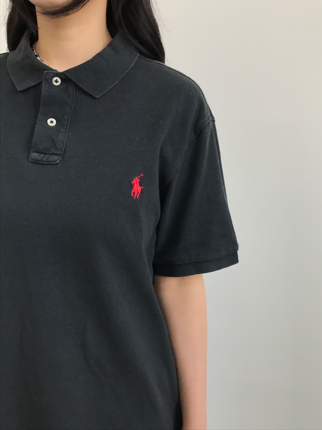Polo Slim Fit Black Polo Shirt 상품이미지3