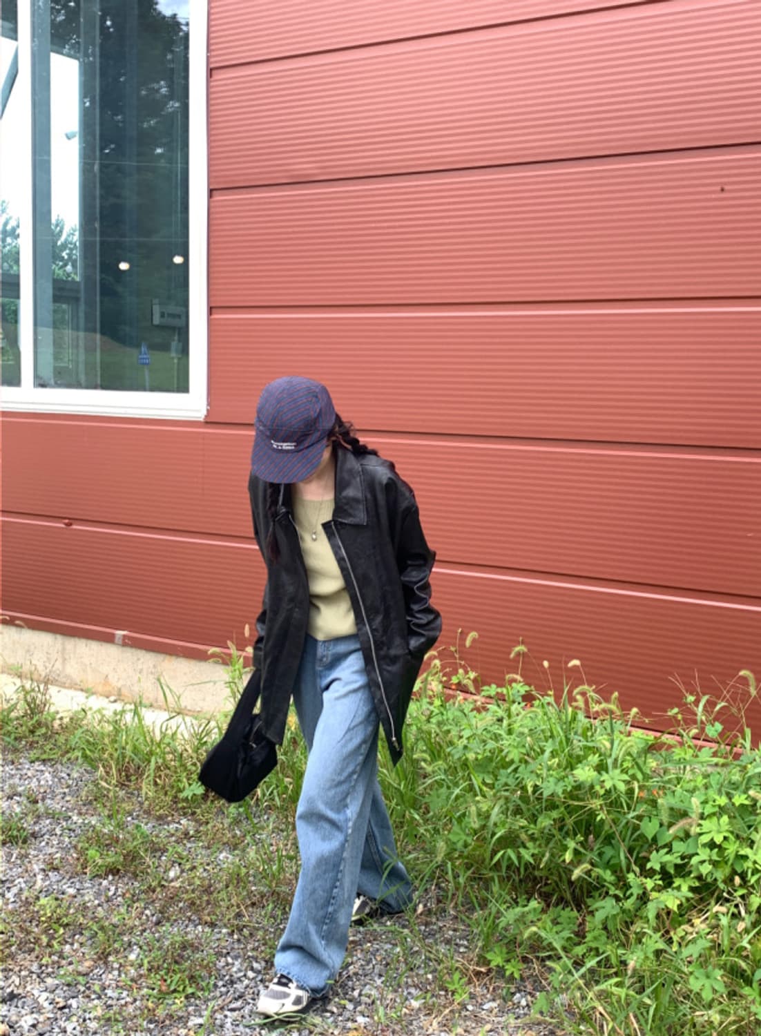 블랙레더 자켓 상품이미지7