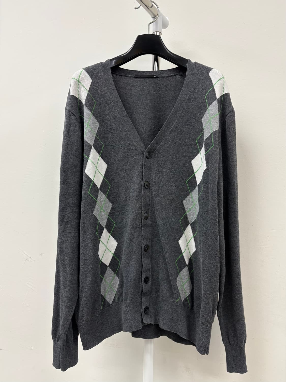 빈티지 아가일 가디건 상품이미지5