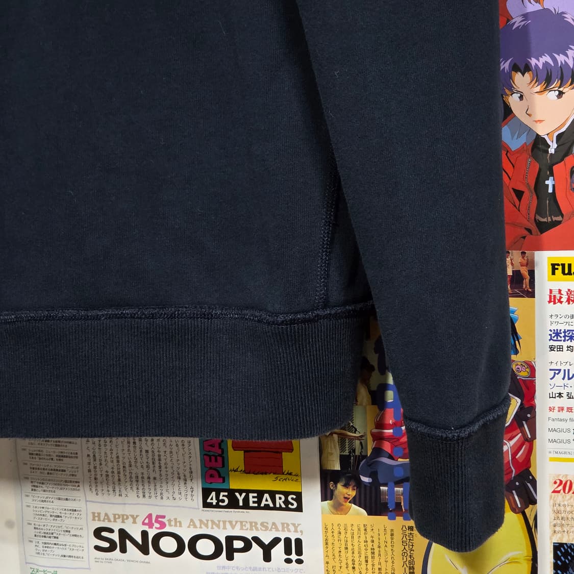 아베크롬비 다크 네이비 기모 후드집업 상품이미지8