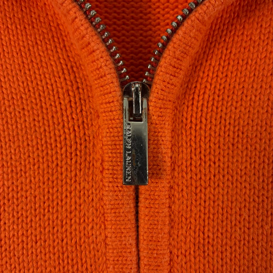 Polo  랄프로렌 스포츠 자수 코튼 오렌지 니트 집업  상품이미지5