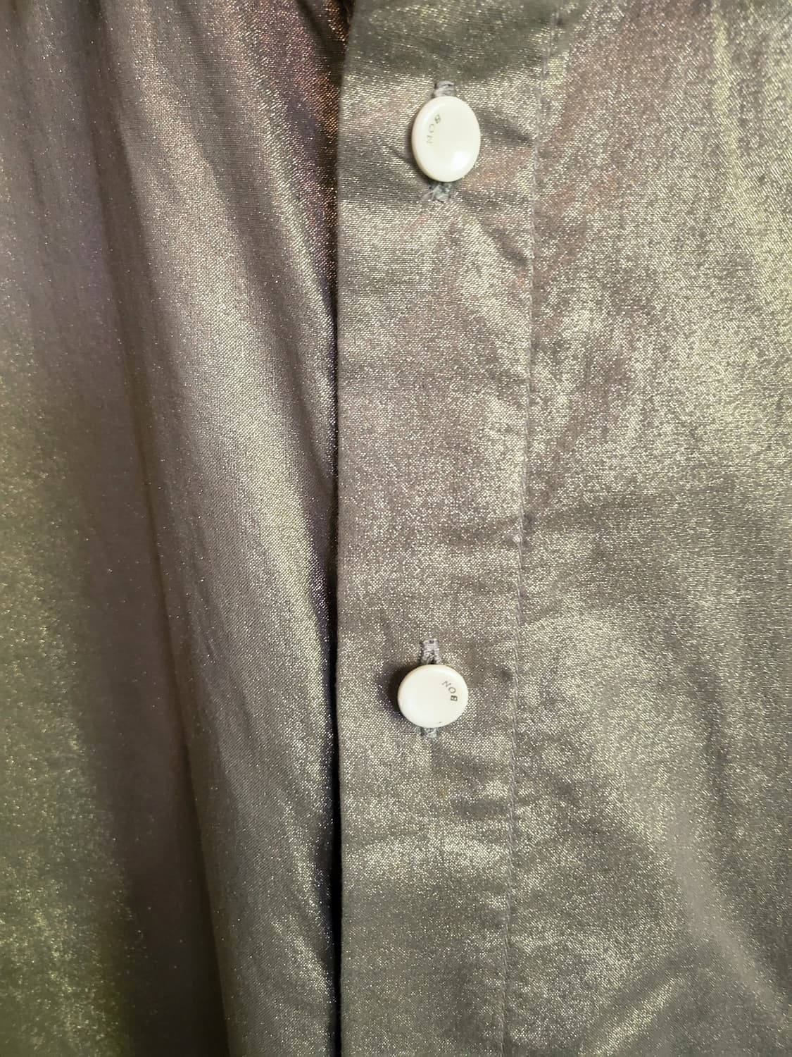 [미사용 새상품] BON 골드 실크셔츠 상품이미지3