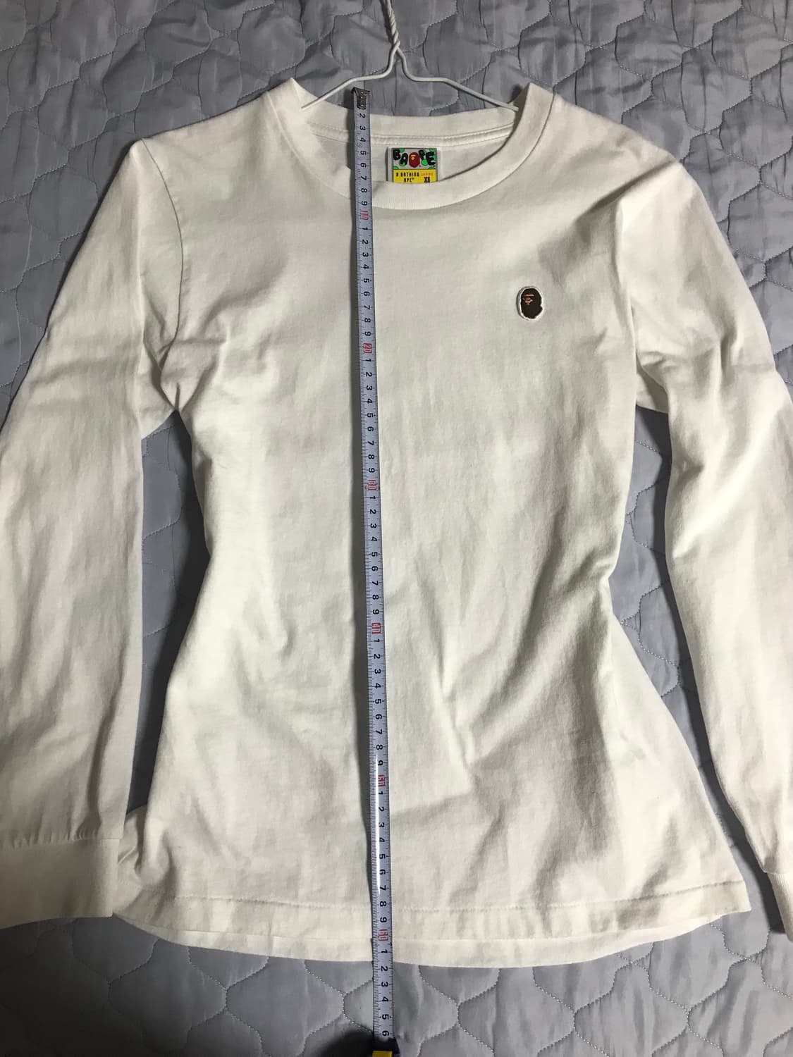 베이프 원포인트 로고 롱슬리브 xs 상품이미지4