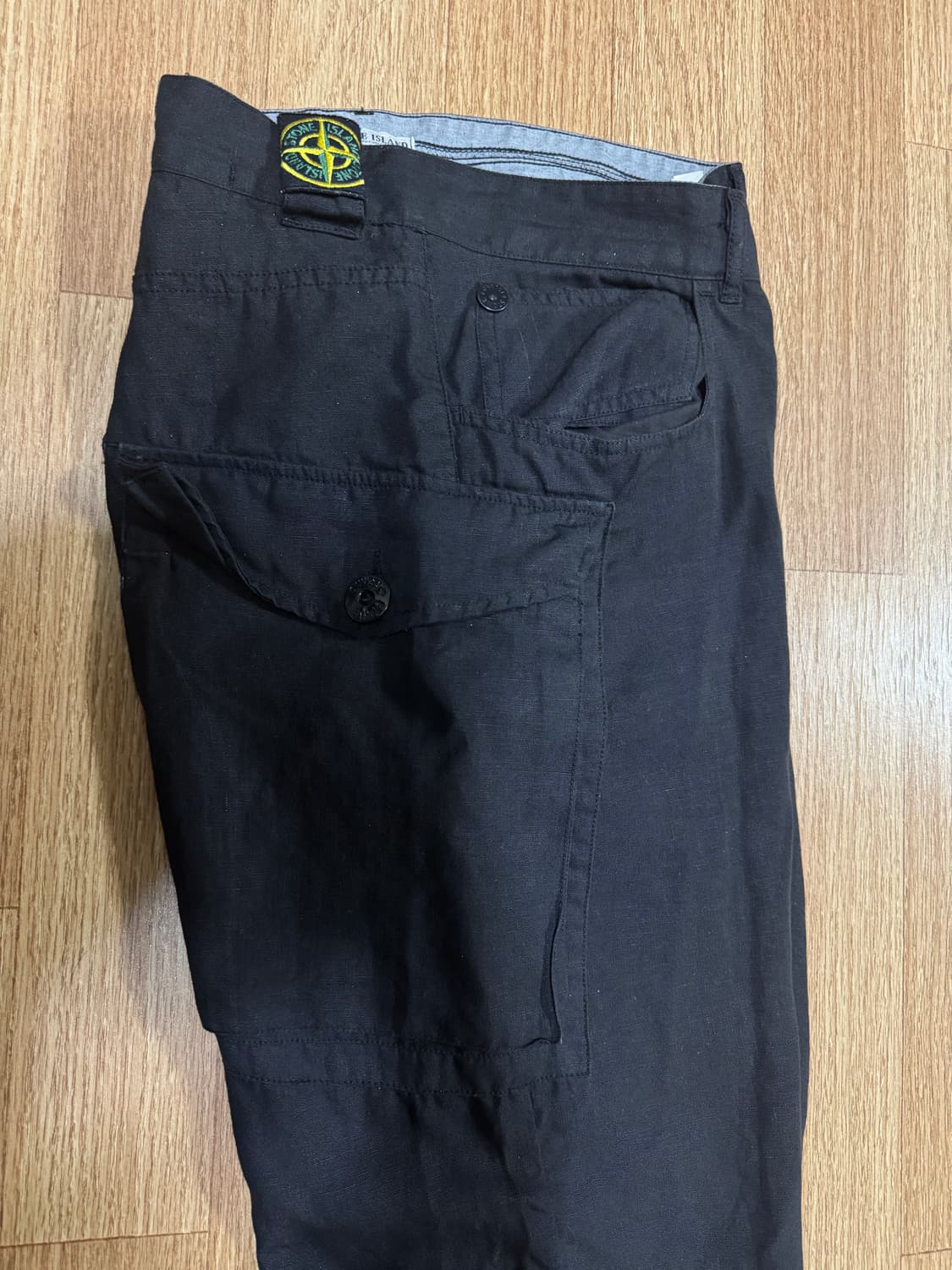 34in)스톤아일랜드 린넨 포켓 카고팬츠 와펜 상품이미지3