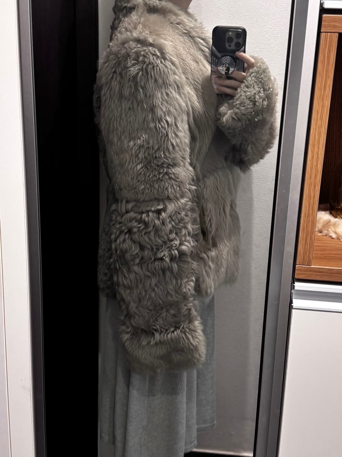 양털 숏 코트 (드라이해둠) 상품이미지8