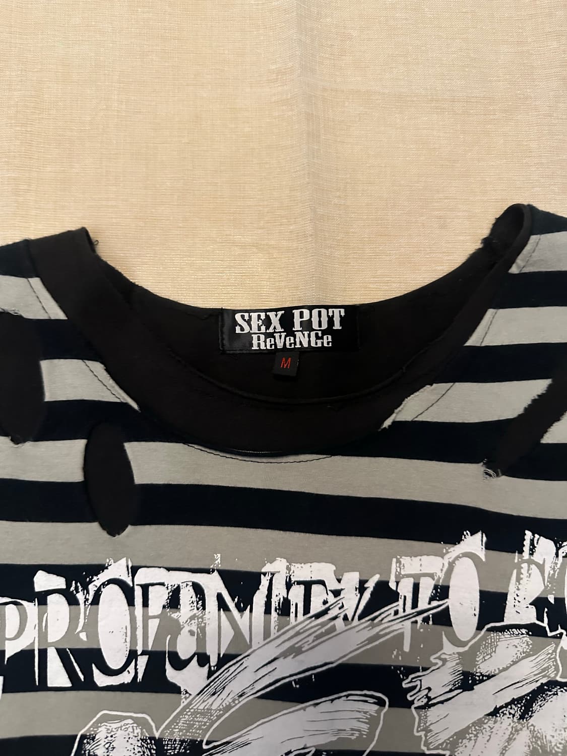“sexpot revenge“punk grunge short sleeve 상품이미지4