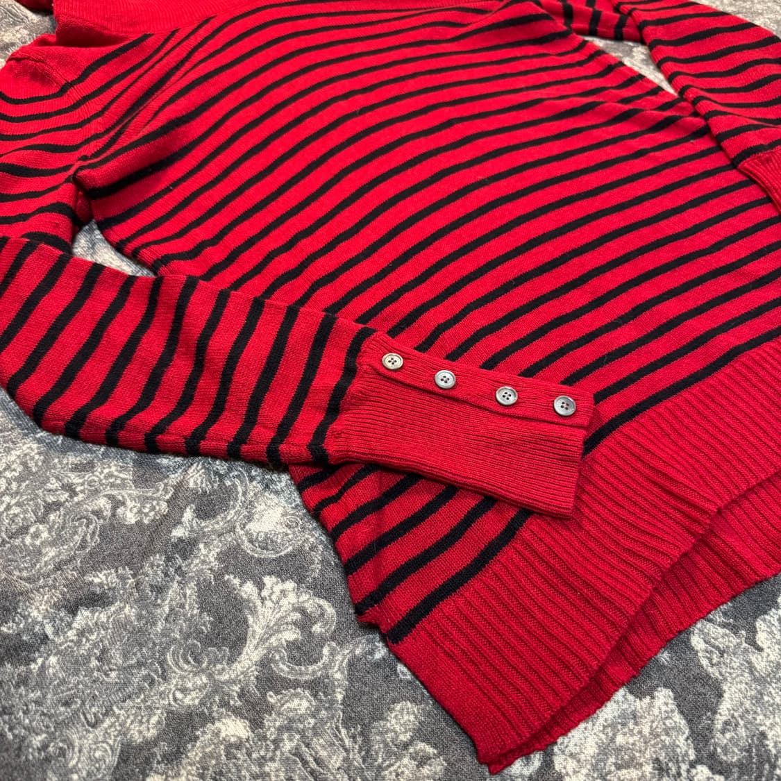 loose-neck striped turtleneck knit 상품이미지3
